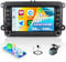 Android Car Stereo for VW Polo Caddy Golf Tiguan T5 Scirocco Skoda Octavia Fabia Seat Leon with CarPlay Android Auto, 7“ Touch Screen Car Radio with GPS WiFi Bluetooth FM Mirror Link + HD Rear Camera