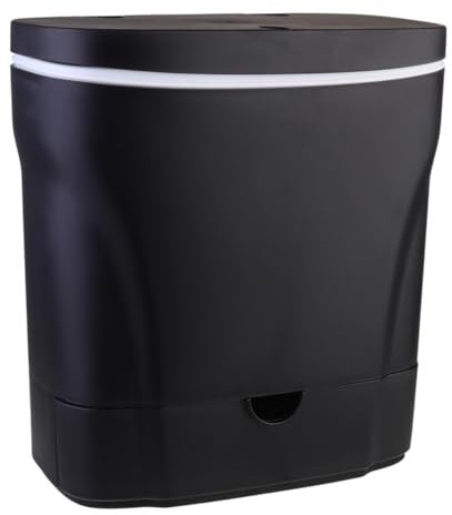 PLAFOPE 1 Boîte De Rangement Pour Articles Divers De Voiture - Poubelle Supérieure À Couvercle Pivotant Poubelle À Déchets De Voiture Conteneur Noir