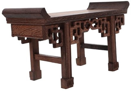 ABOOFAN Tavolo Da Pavimento Giapponese Altare in Legno Massello Piccolo Supporto Per Statue Base Per Esposizione Di Vasi Tavolo Da Tè
