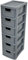 SIDSONS Mini Plastic Storage Drawers 6 Drawer Unit Small Drawer Tower Home Kitchen Craft Modular storage unit Office Desktop Storage Stationary Drawers (6 Drawers Mini Rattan Grey)