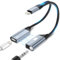 Magnetic Lightning to 3.5mm Headphone Jack Adapter, [Apple MFi Certified] 2 in 1 iPhone Headphone Adapter Aux Audio and Charger Adapter, iPad headphone adapter Compatible with 14 13 12 11 XS XR 8 7