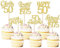 Xsstarmi 24 Pack Happy 50th Birthday Cupcake Toppers Fifty Straight Outta 1975 Cupcake Picks Cheers to 50 Lengend Since 1975 Cake Decorations for 50th Birthday Anniversary Party Decorations Gold