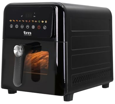Freidora de aire TM Electron TMPFR290 9 L · 2000 W · Panel táctil · 12 programas · Cesta antiadherente · Negro