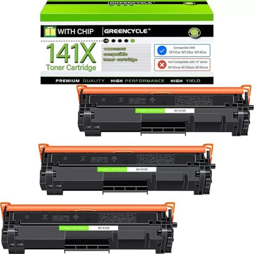 YNGFBFFJ Kompatibler 3PK -Ersatztoner Kompatibel mit 141x geeignet Kompatibel mit MFP M139W M140W