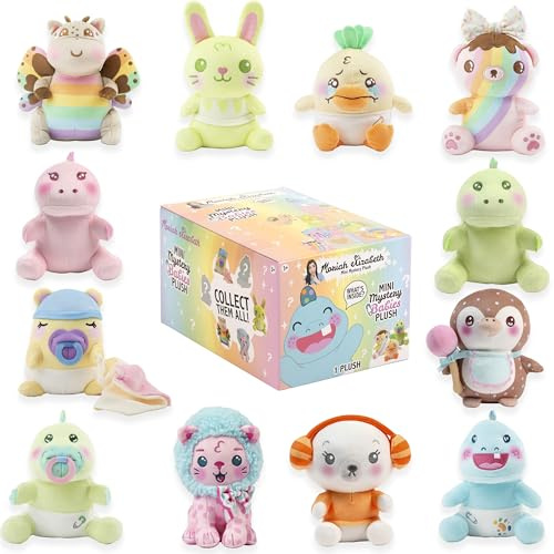 Moriah Elizabeth 15,2 cm Mini Mystery Plush - Serie 4, Baby Mystery Plüsch, YouTube Craft Channel, Blind Box, 1 von 8 möglich, offizielles Elizabeth Merch, Verschiedenfarbig