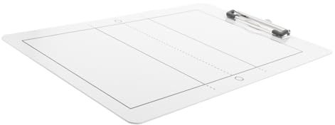 CONGARTENO Volleyball Taktiktafel aus PVC, Tragbar und Leicht für Training | Wiederverwendbare Schreibtafel, Demonstriert Formationen, Multifunktional Einsetzbar, Weißes Kunststoff Board