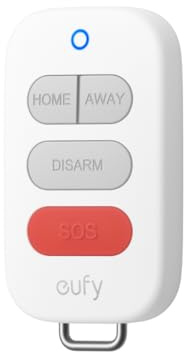eufy Handsender E10, erfordert eine EU-Version von HomeBase 2, 3 | schnelles Scharf-/Unscharfschalten, wetterfest und robust, Flexible Tragemöglichkeiten, Mini oder Pro