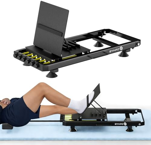 2026 New in-Bed Leg Press Machine for Rehab, Adjustable Low-Impact Leg Strength Trainer, Leg Exercise Equipment with Lumbar Pillow and 4 Bottom Suction Cups, 6 Resistance Levels up to 100 lb