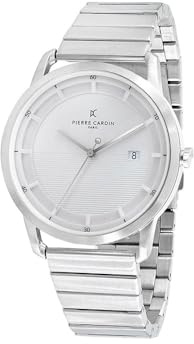 Pierre Cardin Herren Analog Quarz Uhr mit Edelstahl Armband CLC.6001