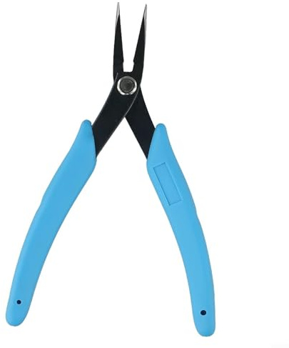 Pince à épiler à chaîne pour bijoux détaillés et accessoires, courbure de fil avec prise en main antidérapante confortable