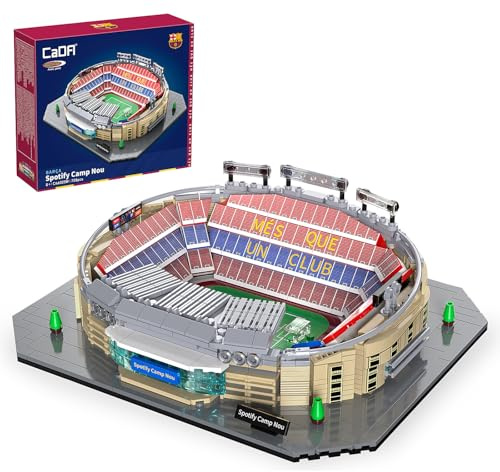 JAMARA 402910 CADA Camp NOU Stadion FC Barcelona Bricks Klemmbausteine Stadion Modell Bausatz Architektur Spielzeug Kinder ab 8 Jahre Geschenkidee