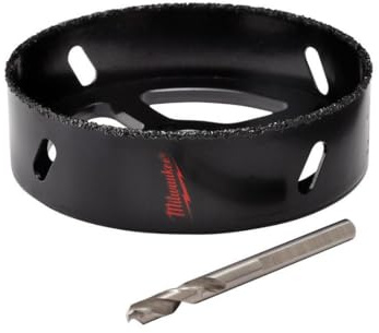 MILWAUKEE'S Rl Hole Saw, Carbide Grit, Black, 4-3/8 in (49-56-0300)