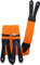 Harrys-Collection Hosenträger Knopfloch echte Lederpatten 11 Farben, Größen:130 cm, Farben:neonorange