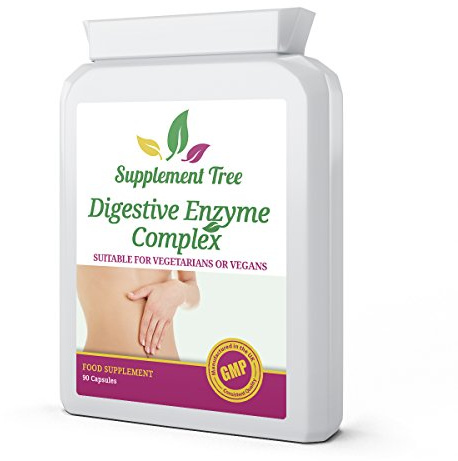 Digestive Enzymes Complex 90 Vegetarian Capsules | Plant Derived Advance Broad Spectrum Digestive Aid Supplement for Men & Women | UK Manufactured