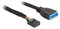 DeLOCK 83281 - - Internes USB-Kabel - 9-poliger USB-Header (W) bis 19-poliger USB 3.0 Kopf (M) - 30 cm - Schwarz