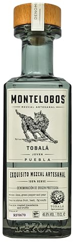Montelobos Tobalá Mezcal | 0,7l | Premium Mezcal aus 100% Agave | Komplexer, ausgewogener Geschmack mit feinen Raucharomen