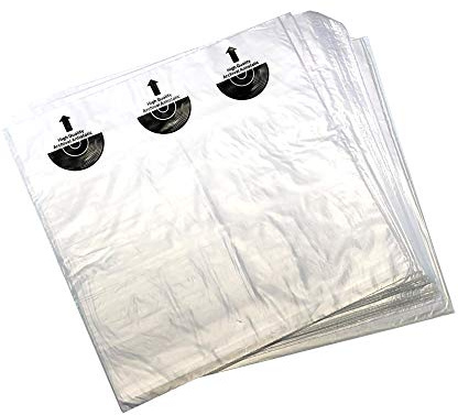 12 Schallplatten LP-Innenhülle HDPE & Reispapier (50 Stück Pack)