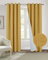always4u Vorhang Blickdicht 100% mit Ösen, Elegente Gardinen Wohnzimmer Modern Abdunkelnde Vorhänge Schallschutz Schlafzimmer Fenster, Gelb 245x140cm 2er Set
