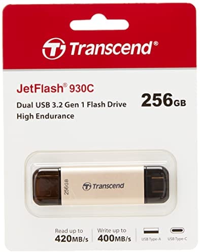 Transcend 256GB JetFlash 930C USB 3.2 Gen 1 Flash-Laufwerk, Roségold - TS256GJF930C