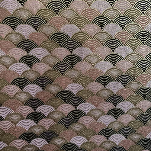 aufodara Tissus au Metre Style Japonais Tissu DIY Couture pour Décorer Patchwork Vêtements Nappe de Table Rideau Tissu à Coudre, Largeur 145cm (100x145cm, Couleur-01#)