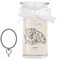 JuwelKerze Cookies & Cream Halskette Silber - Schmuckkerze 80 Std - große Duftkerze mit Orientalischem Duft - beige Kerze mit Schmuck Überraschung - Geschenke für Frauen, Geburtstag