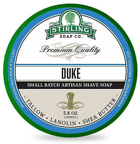 Stirling Rasierseife Duke 170ml - Masculine, Spicy, Lightly Floral Scent - Made in USA