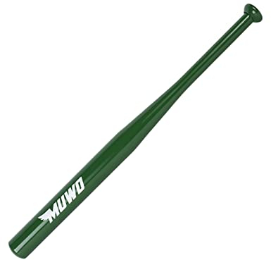 MUWO Baseballschläger aus rostfreiem, legiertem Stahl. Für Anfänger, Hobbyspieler und Profis geeignet, Länge: 28 Zoll (0,71 m), Gewicht: 980 g, in vielen (Grün)