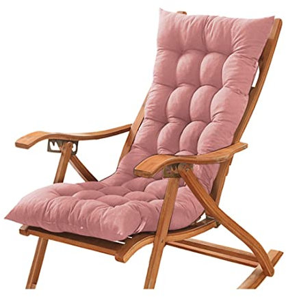 GGoty Coussin épais pour Chaise Longue,Coussin de siège de Banc de Jardin,Coussin de Chaise Longue antidérapant pour intérieur/extérieur/Banc/Jardin/Patio/balançoire (60 * 40cm,Rose)