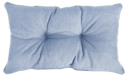 POKAR Rückenkissen Stuhlkissen Rückenlehne für Stuhl Rattanmöbel Gartenmöbel Kissen Outdoor Rückenpolster Lounge Polster 60x40x10 cm, Blau