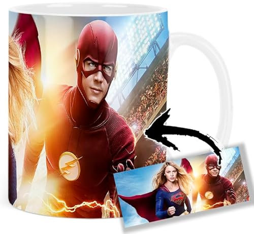 Supergirl Flash Melissa Benoist Grant Gustin Tasse Ceramique Mug