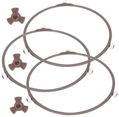 TOPBATHY 1set Microwave Turntable Plate Support Microwave Accessory Kit Short Shaft High Temperature Resistant Kitchen Gadget Food Heating