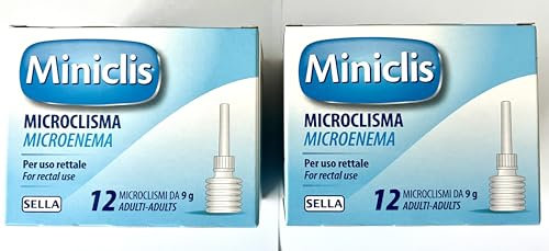 Sella Miniclis Adulti 12 microclismi da 9 gr 2 Confezioni