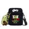Molinter Grinch Umhängetasche Weihnachts Tasche Cartoon Leinentasche Kinder Reisetasche Schultertasche Für Studenten (Stil 6)
