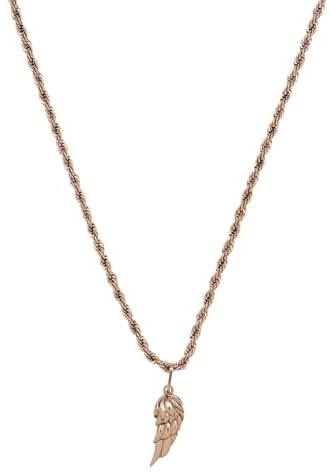 CRAFTD - Wing Pendant Necklace - 52cm Chain Link with 20MM x 20MM Pendant - Waterproof, Heat & Sweat Resistant - Gifts for Men - Men's Jewellery