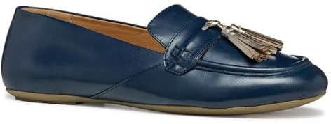 Geox D Palmaria B, Women’s Moccasin, Navy/Lt Gold,