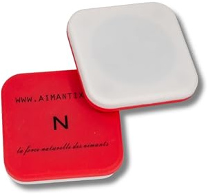 AIMANTIX - Magnetische Pucks zur Energieausgleichung – 2 starke Magnete zur Harmonisierung der Energien des Körpers – Wohlbefinden und Vitalität – natürliche Magnettherapie