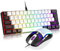 60% Gaming Keyboard and Mouse Combo, RGB Backlit Keyboard and Mouse Set, 61 Keys Mechanical Feeling Mini Keyboard, Ergonomic Optical Mice, Wired Gaming Set for PC, Desktop, Gamer