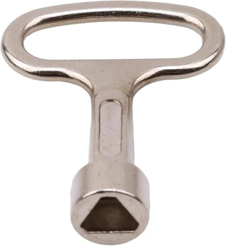 LNYMZD Silver Gas Meter Box Key Triangular Gas Electric Utility Meter Box Key Silver Metal Key Central Heating Systems and Accessories