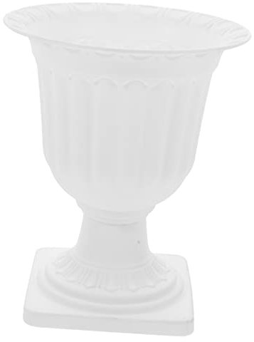 KITANDOVE Blumentopf Urne Für Blumen Pflanzgefäße Für Zimmerpflanzen Blumentöpfe Im Freien Zimmerpflanzentöpfe Urnenpflanzer Für Draußen Saftig Urne Blumenvase Vasen Für Blumen Plastik Weiß