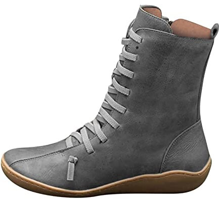 Stivali Donna Tacco Basso Stivaletti Donna Lumberjack Stivali Donna Estivi Aperti in Punta Stivali Donna Tacco Quadrato Stivali da Donna Tronchetti Estivi Donna Stivali Texani Stivali Stivali