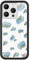 Wildflower Custodie - Moonlight Rose, compatibile con Apple iPhone 16 Pro | Floreale Blu Bianco Delicato Carino Trendy - Paraurti protettivo nero, certificato Test di caduta da 1,2 m, donne di