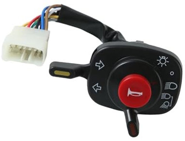 Ronyme Interruttore combinato fari per mietitrebbia Interruttore fari per trattore Facile installazione Interruttore principale a 12 fori per RS19 688/758