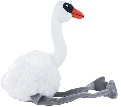 Webbox Lily Long Legs the Swan - Plush, Squeaky & Super Soft Dog Toy