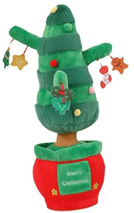 F Fityle Peluche de Noël Qui Danse pour événements Festifs, Arbre de Noël