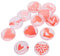 Lurrose 12St Zeitstein Wasserkaraffe Zange Haken Reize Set zur Herstellung von Ohrringen bookmark book marks Handgemacht Anruf schmuck Flacher Herz-Patch flache Flecken Kristallglas Rosa