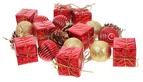 MAGICLULU 20stücke Weihnachtsbaum Anhänger DIY Christbaumanhänger Christbaumschmuck Weihnachtsdekoration Weihnachtsanhänger zum Aufhängen