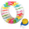 Floaties de la Piscina, Juguetes para la Piscina de 39x24 Pulgadas, Colorido de Rueda de Rodillo Inflable, Juguetes Divertidos con Bomba de Aire para niños Menores de 110 cm