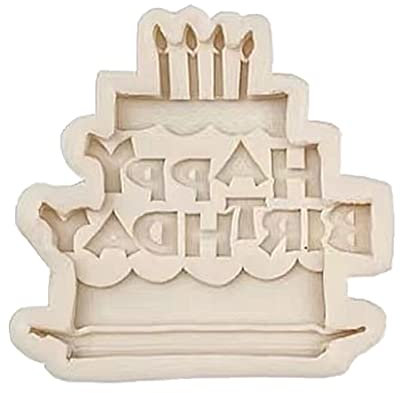 Stampo in silicone 3D Happy Birthday Kitchen Baking Mold Silicone Cake Decoration Tools Fondente Cioccolato Biscotti Stampo in Silicone