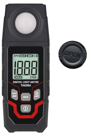 Luxmeter ad alta precisione per misurazione professionale dell'intensità della luce Letture affidabili dell'intensità della luce Facile trasferimento dati Illuminazione per interni