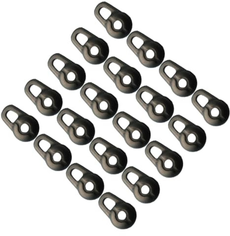 NUOBESTY 20 Stück Teiliges Silikon Ohrhörer Schutzhüllen Elastische Wireless Earphone Caps für Kopfhörer Komfortabel Installieren Geeignet für Sport Musik und Videoanrufe Schwarz